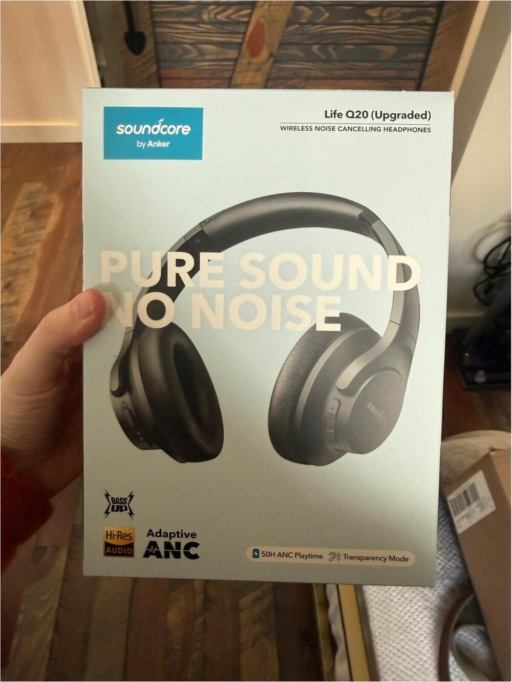 Soundcore Life Q20 Over-Ear Noise Cancelling Headphones - Black